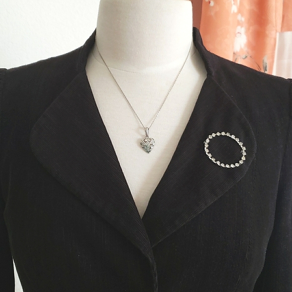 Halogen Corduroy Black Blazer Size Small - Picture 3 of 13